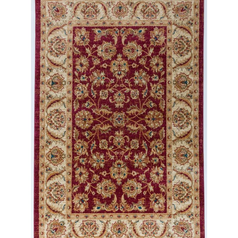 MROTTO - Alfodia  Alfombra Baja de Cama Rojo 60x90 cm