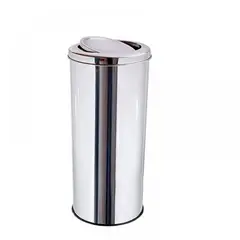 GENERICO - Basurero Acero inoxidable con tapa tipo Vaiven 45 litros