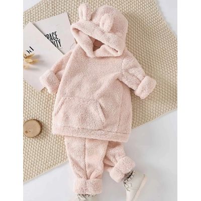 Imagen 2 del producto Set Invierno 2 Piezas Polerón y Pantalón Niña Rosa Claro