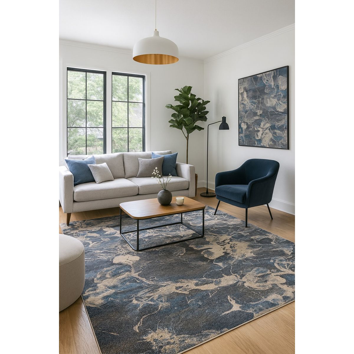 MROTTO - Alfombra Turca 160x230 cm Gris - Premium Confort Zone