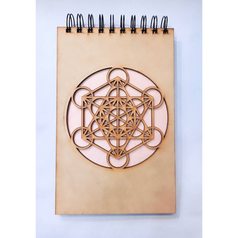GENERICO - Croquera Metatron con tapa de madera natural