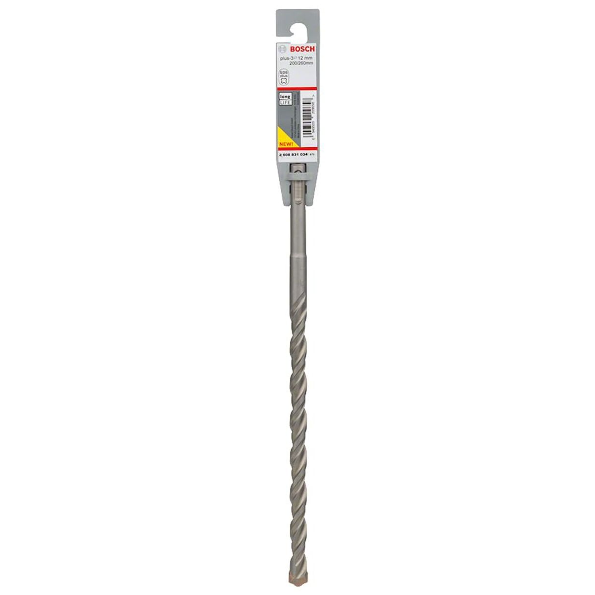BOSCH - BROCA PARA CONCRETO BOSCH SDS PLUS-3 12X200X260MM 2608831034