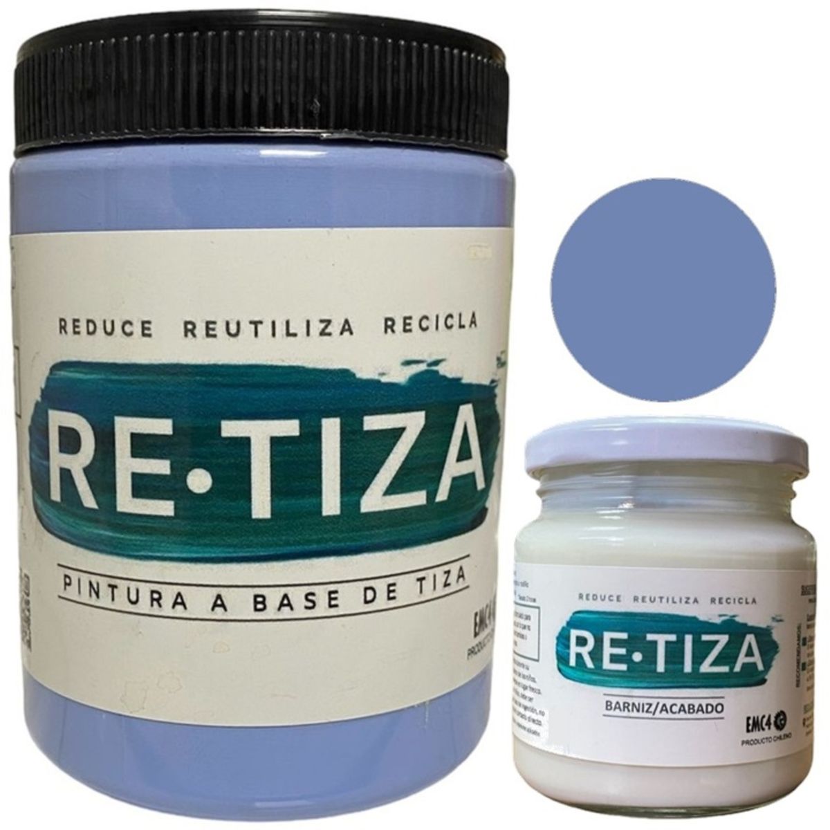 RETIZA - KILO PINTURA AZUL CELESTE/ALASKA+ ACABADO 240 ML
