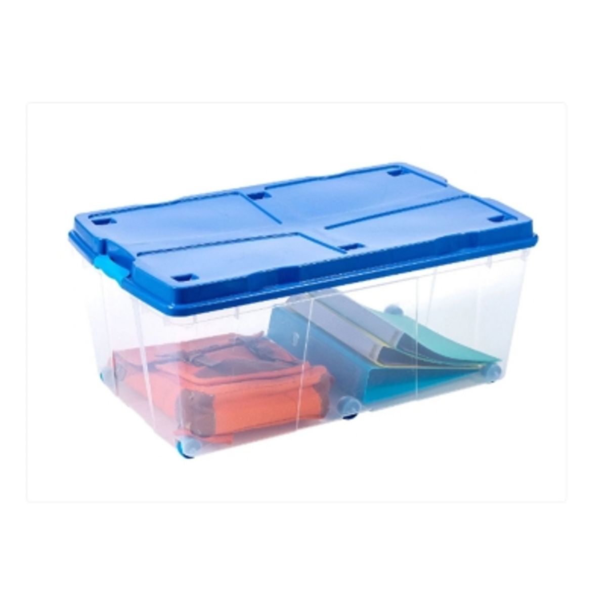 WENCO - Caja Organizadora 100lts Wenco C/ Ruedas 82x48x35cm Apilable