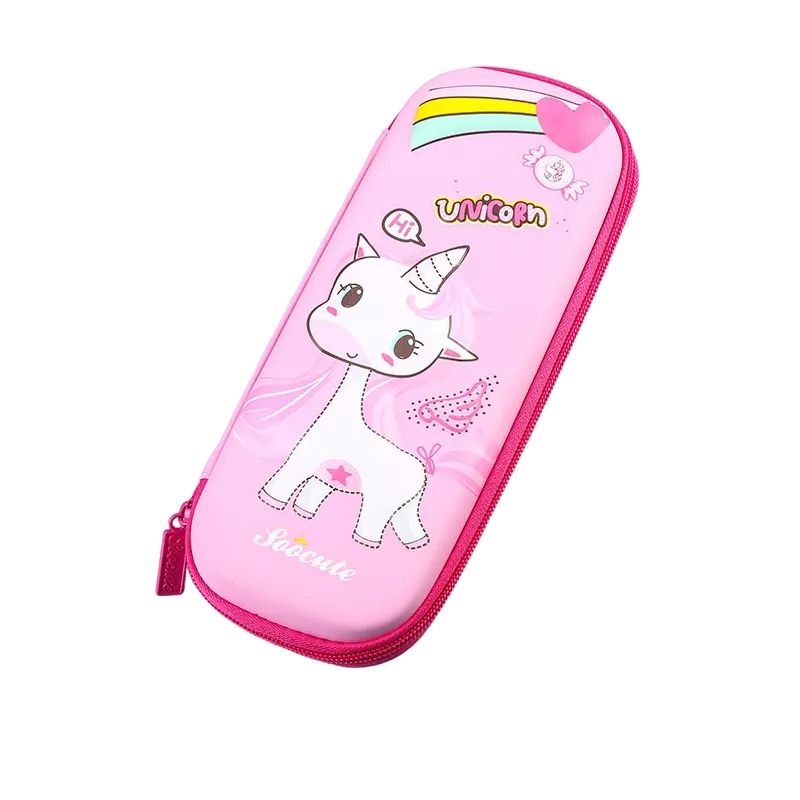 FOSKA - Estuche Unicornio Cute 3D para Niños