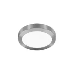 MALIK - PLAFON SOBREPUESTO REDONDO 6W 6500K BORDE PLATEADO