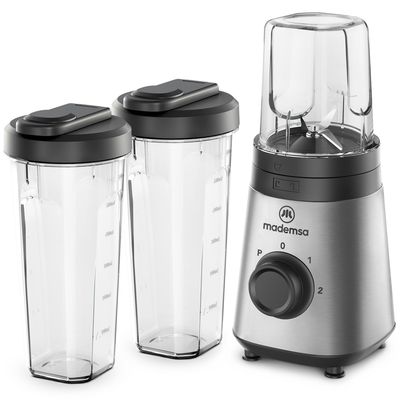 Mademsa Licuadora Portátil Con 2 Velocidades Y Botellas 300W