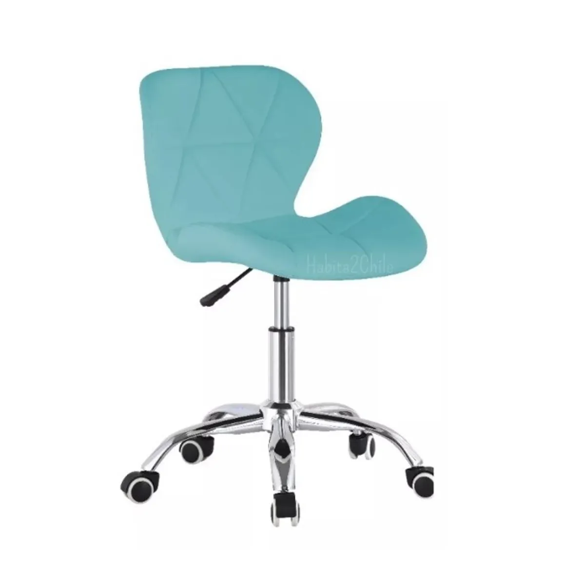 GENERICO - Silla De Escritorio Mariposa Giratoria Acolchada Turquesa