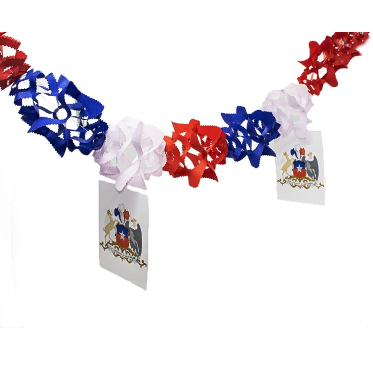 GENERICO - Guirnalda Escudo Color 36cm X 2m X 1