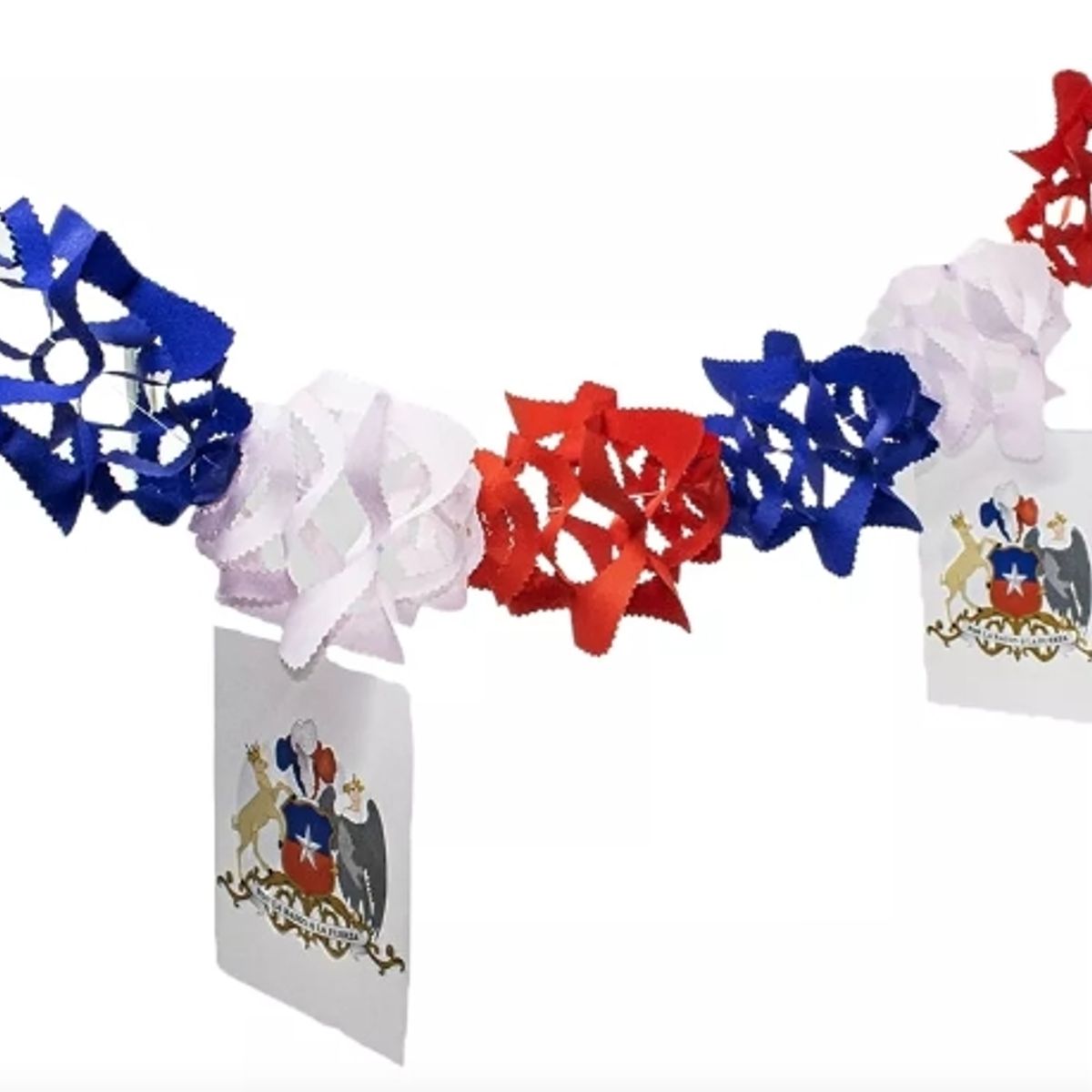 GENERICO - Guirnalda Escudo Color 36cm X 2m X 1