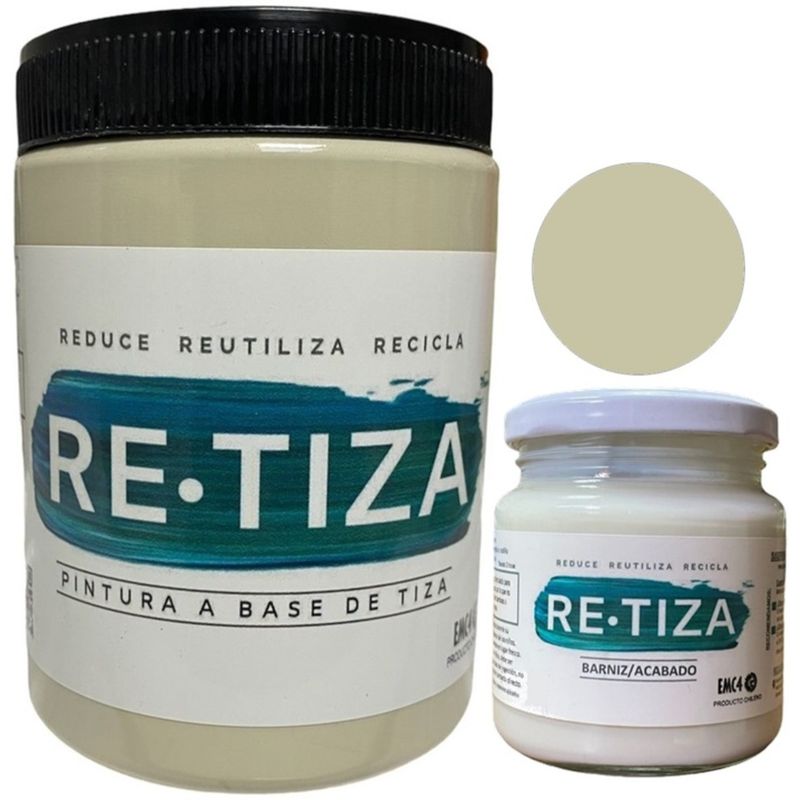 RETIZA - KILO PINTURA BLANCO ARENA + ACABADO 240ML