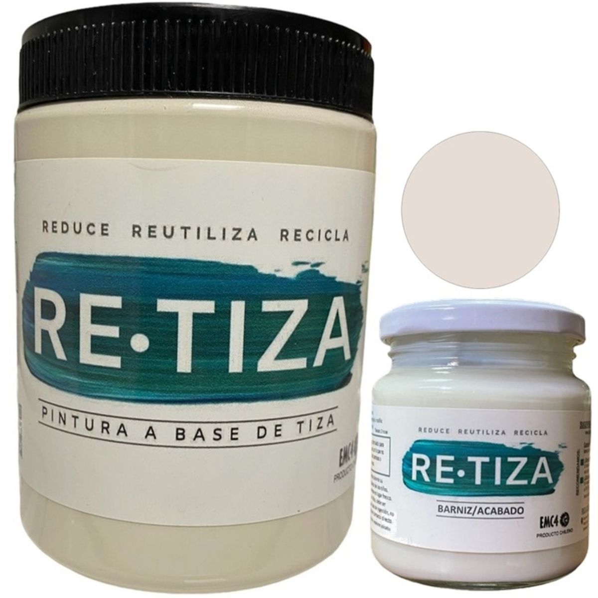 RETIZA - KILO PINTURA BLANCO CRUDO + ACABADO 240ML