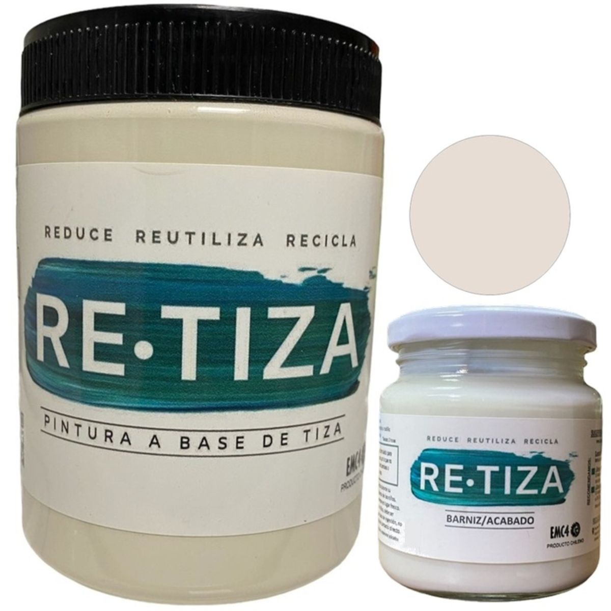 RETIZA - KILO PINTURA BLANCO CRUDO + ACABADO 240ML