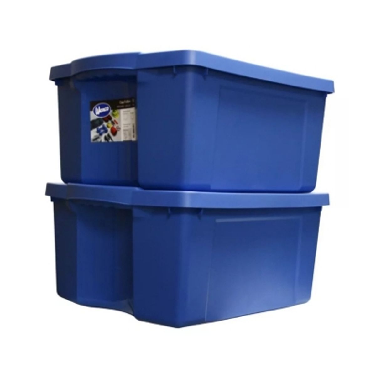 GENERICO - Caja Organizadora 55lts Wenco Plastico 60x48x27cm Apilable
