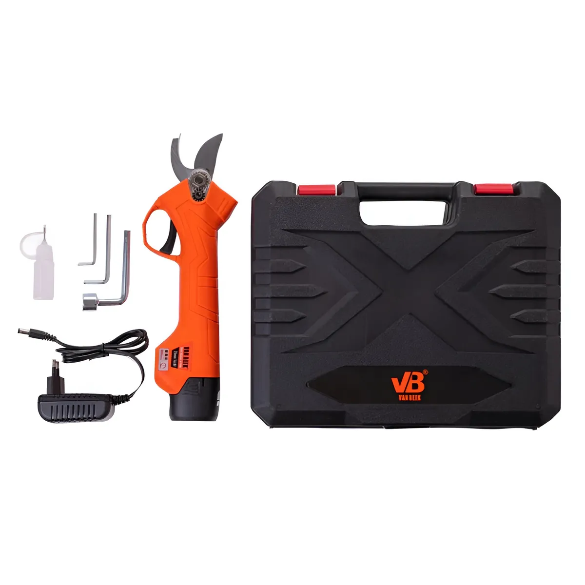 VAN BEEK - Tijera Podadora Eléctrica Portátil Recargable Corte 25mm