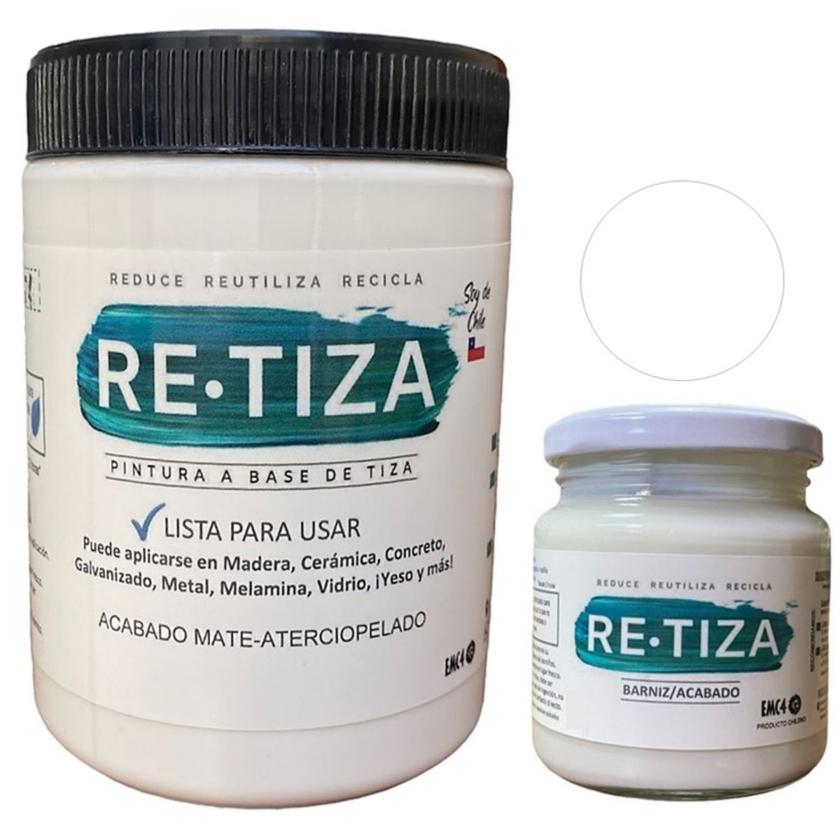 RETIZA - KILO PINTURA BLANCO INVIERNO + ACABADO 240ML