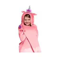 GENERICO - Manta Cobija Frazada De Polar Capucha Iluminada Para Niña