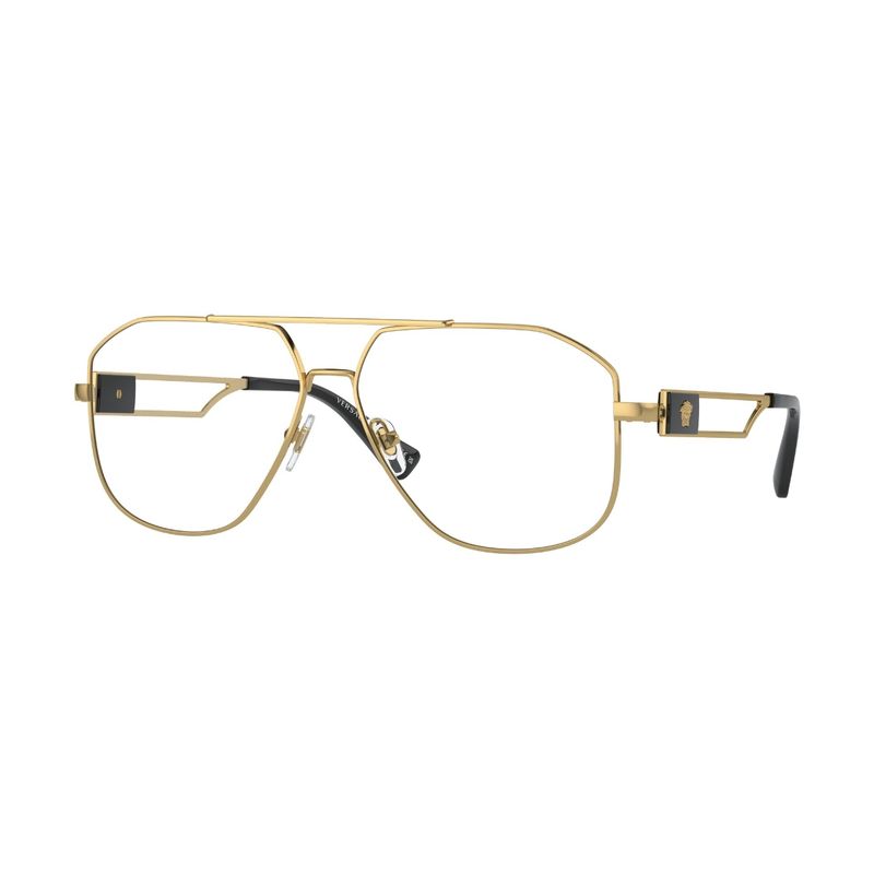 VERSACE - Lentes Ópticos Dorado Pulido Versace.