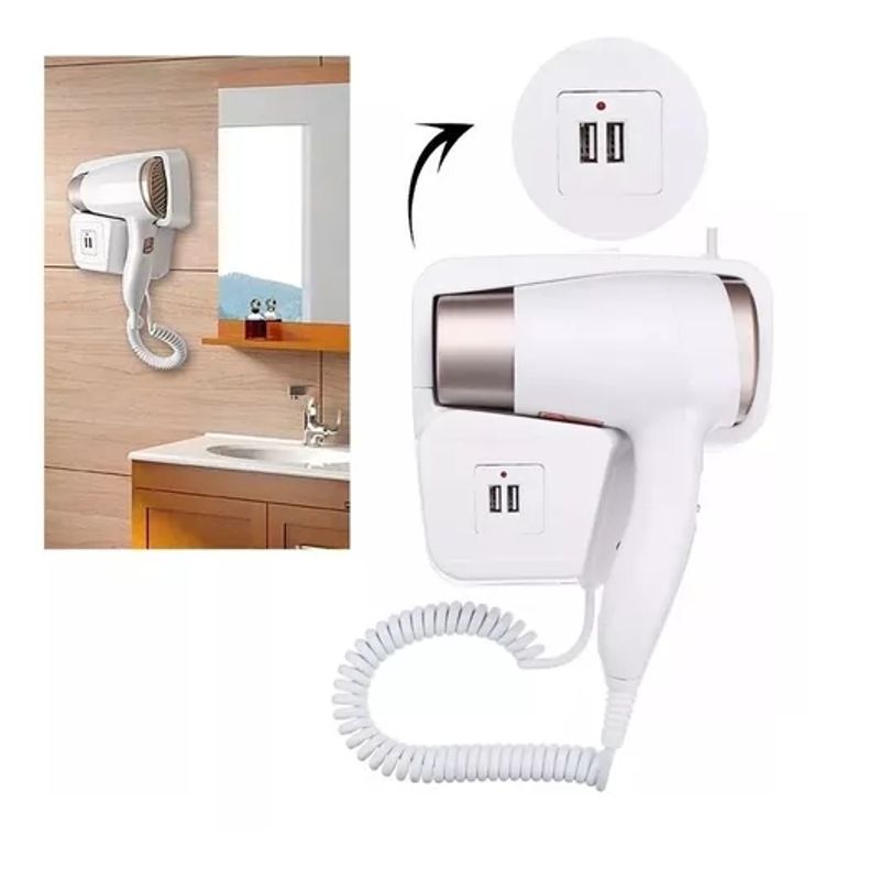 GENERICO - Secador de pelo para baño frío y caliente
