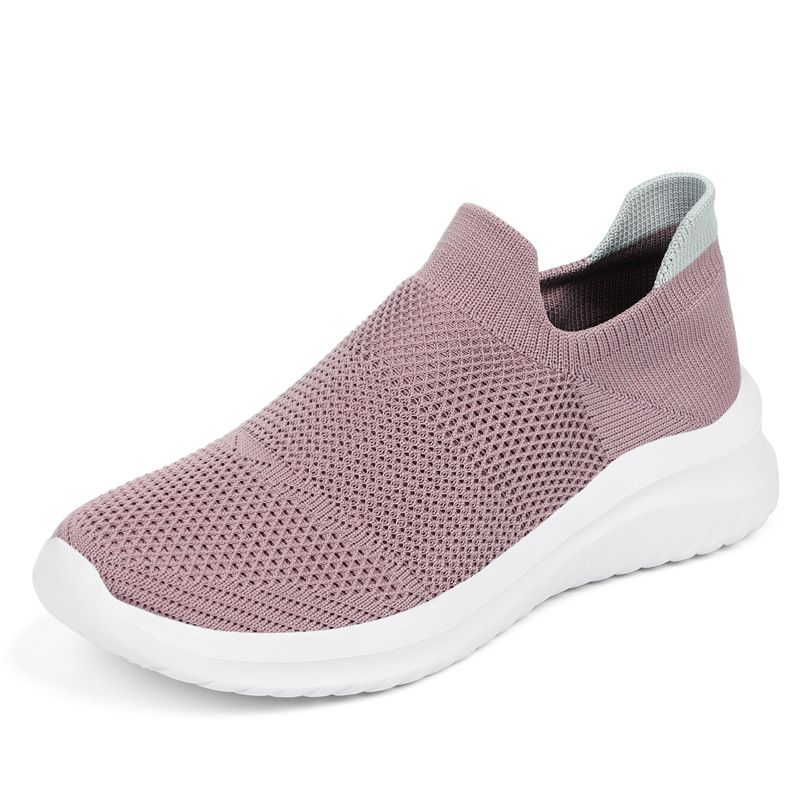 BLWOENS - Zapatillas elasticadas para Mujer-Rosado