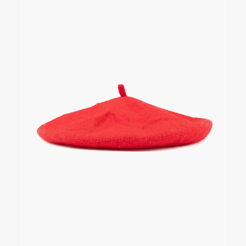 LOUNGE - Boina Mujer Lana Rojo