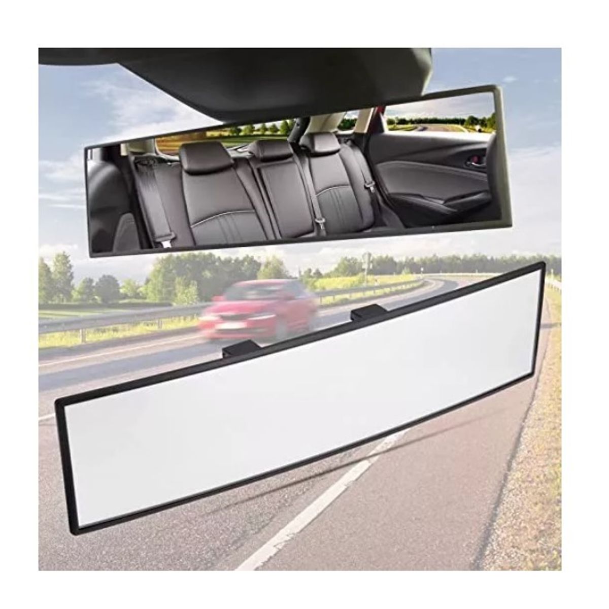 GENERICO - Espejo Panorámico Retrovisor Gran Angular Para Automóvil