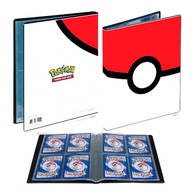 ULTRA PRO - UP PORTAFOLIO DE 4 BOLSILLOS CARTAS DE POKEMON - POKE BALL
