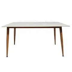 OH MI HOGAR - Mesa de Comedor Rectangular de Cuarzo Calacatta Soft 120x80cm