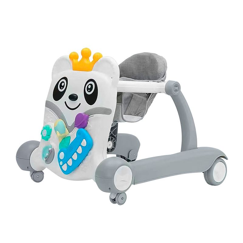 MUNDO ONLINE - Andador Plegable 3 en 1 Musical Gris