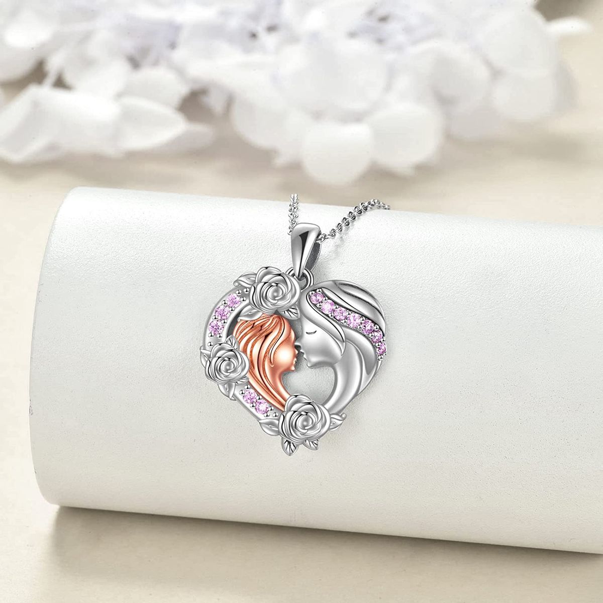 GENERICO - Collar mamá hija bebé plata 925