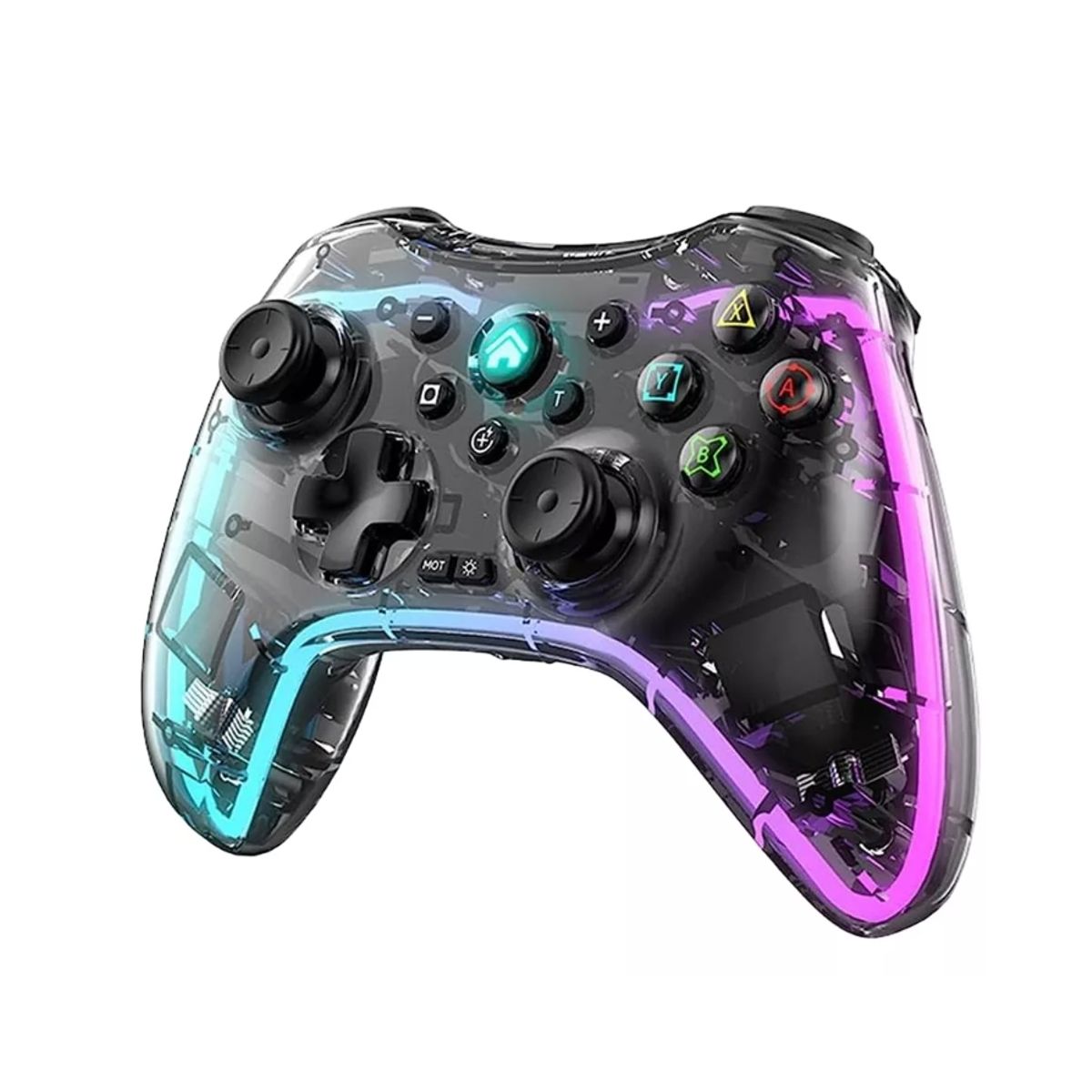 GENERICO - Control Gamepad Transparent Compatible Androidios Switch