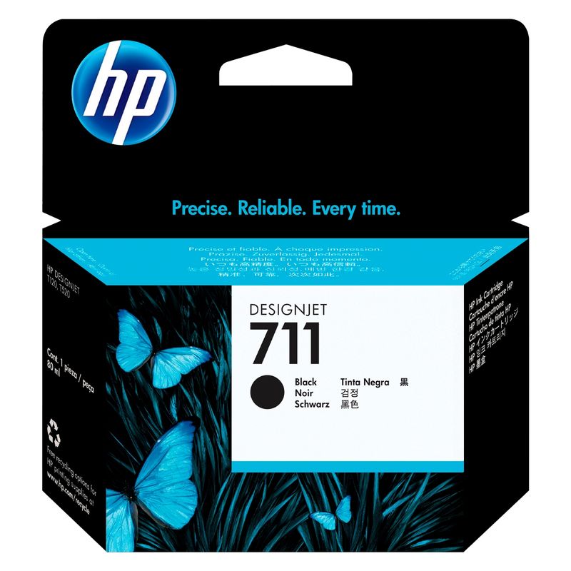 HP - Cartucho de Tinta HP TINTA 711 Negro 80ML