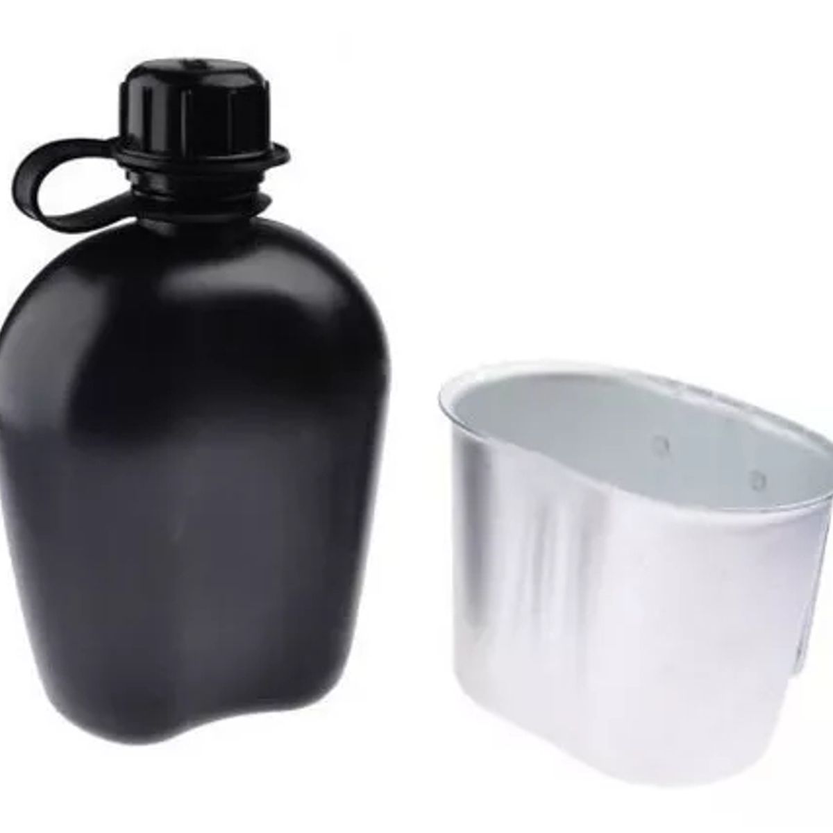 GENERICO - Cantimplora Militar Con Jarro Y Funda