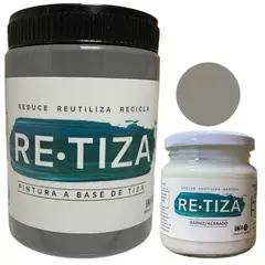 RETIZA - KILO PINTURA GRIS OSCURO/GRAFITO + ACABADO 240 ML