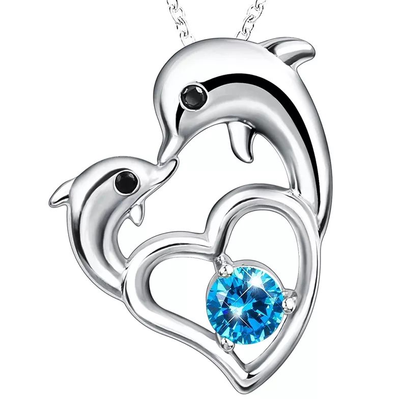GENERICO - Collar plata 925 delfín joya mujer regalo
