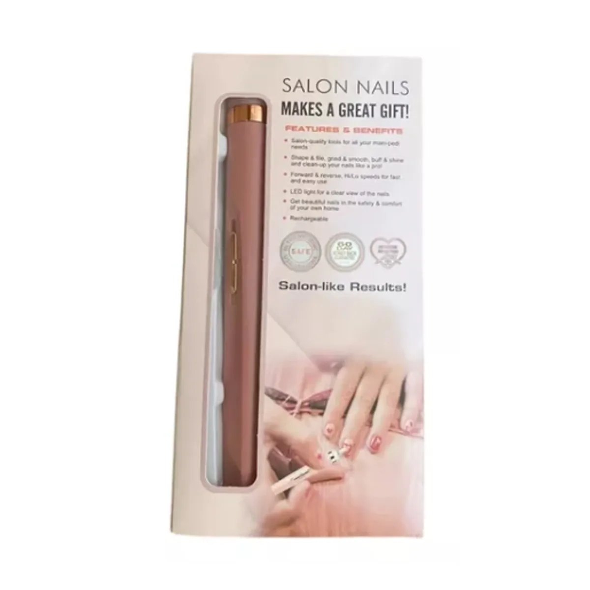 GENERICO - Pulidor Torno Esmeril De Uñas Recargable Usb Portatil Fresas