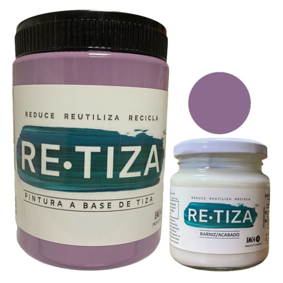 RETIZA - KILO PINTURA MORADO-PURPURA + ACABADO 240ML
