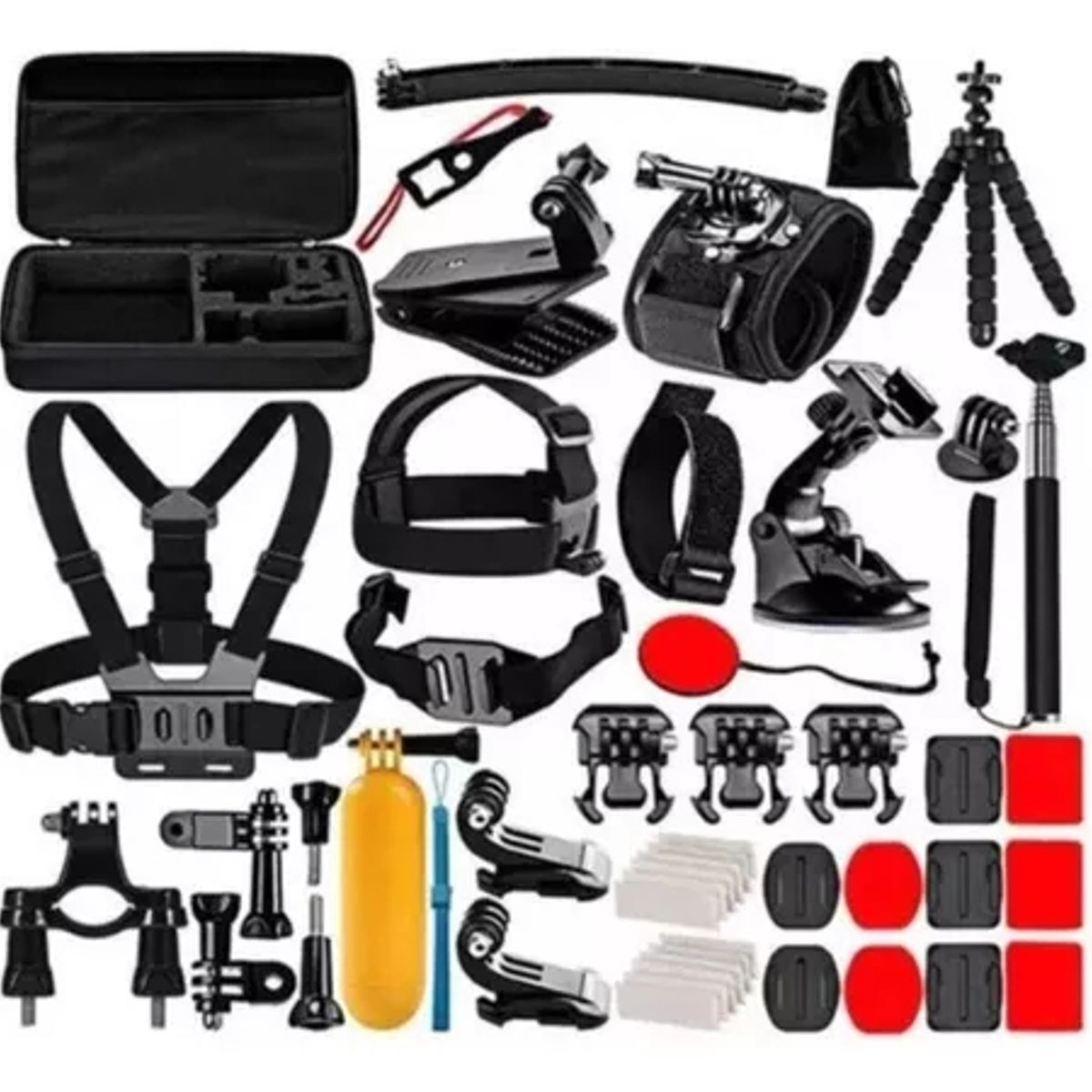 GENERICO - Kit Maleta Gopro + 50 Accesorios Cámara Deportes Dt