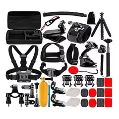 GENERICO - Kit Maleta Gopro + 50 Accesorios Cámara Deportes Dt