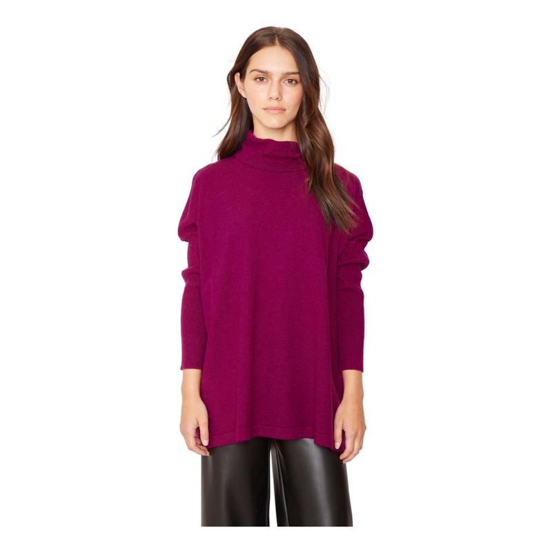JACINTA TIENDA - Chaleco Manuela largo III burdeo Jacinta Tienda