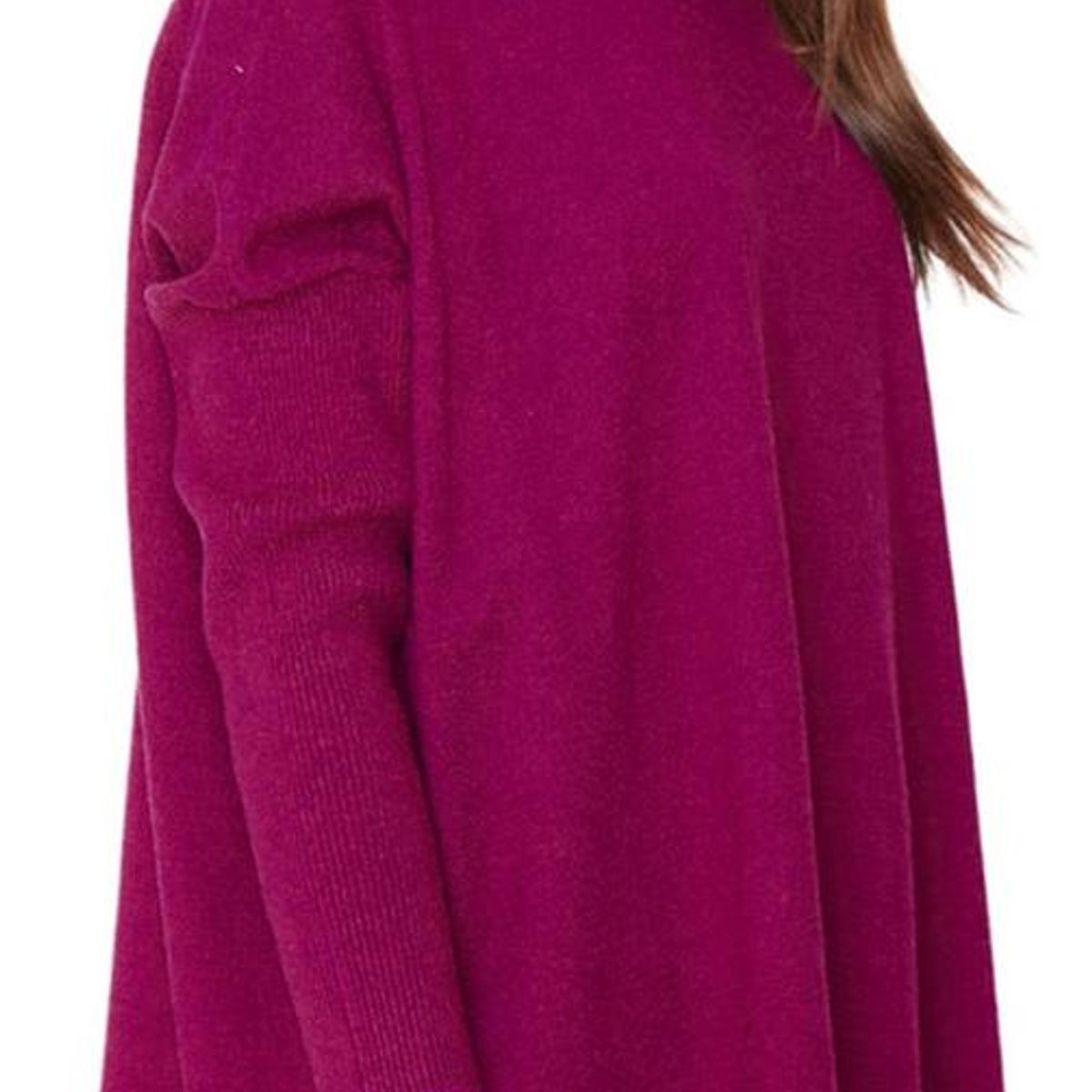 JACINTA TIENDA - Chaleco Manuela largo III burdeo Jacinta Tienda