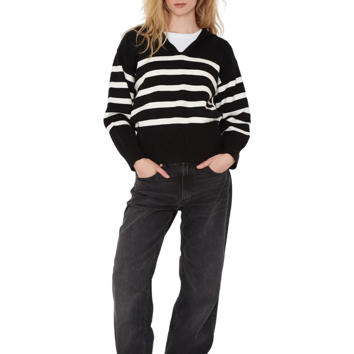 JACINTA TIENDA - Chaleco Zu rayas Jacinta Tienda