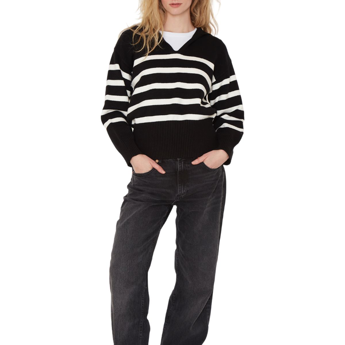 JACINTA TIENDA - Chaleco Zu rayas Jacinta Tienda