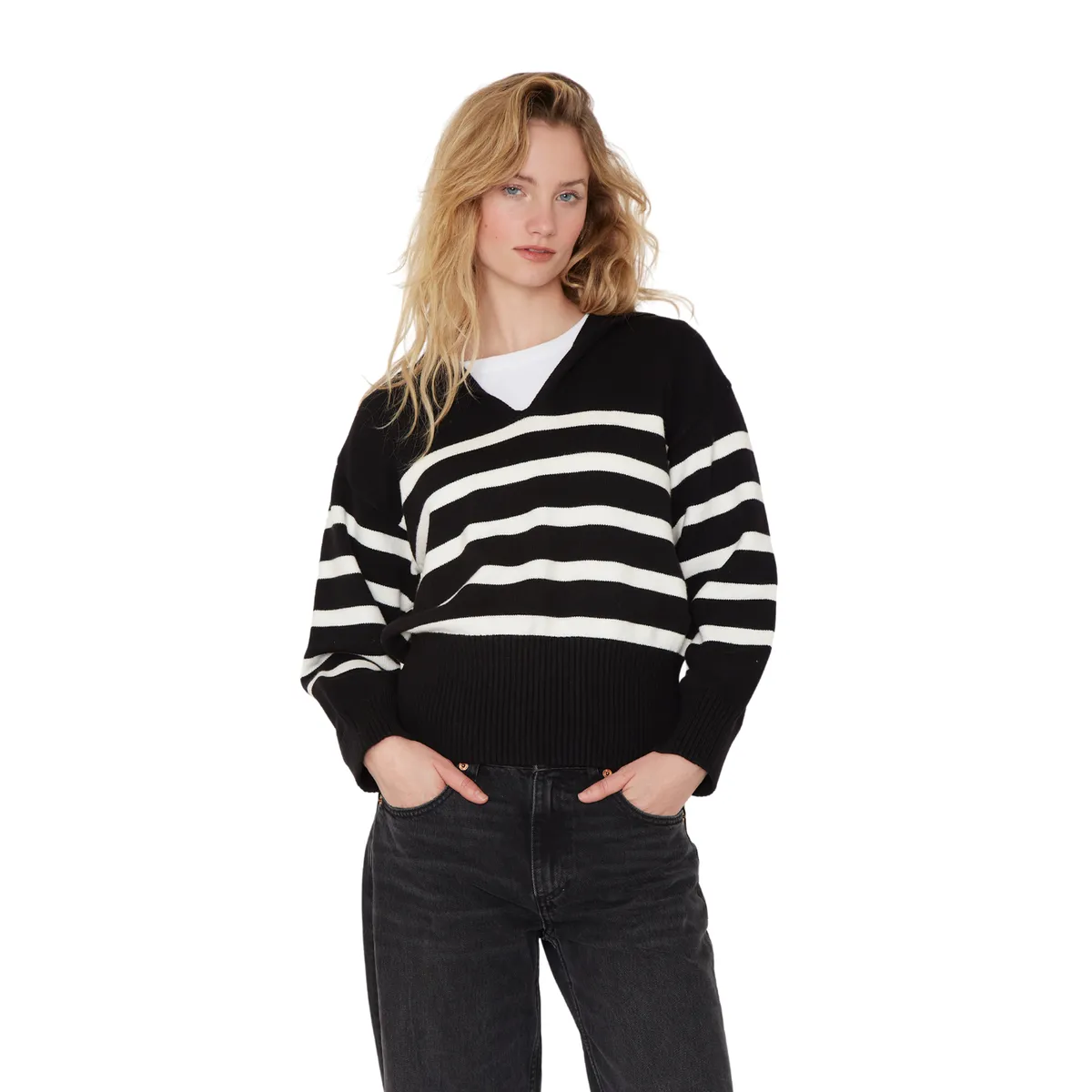 JACINTA TIENDA - Chaleco Zu rayas Jacinta Tienda