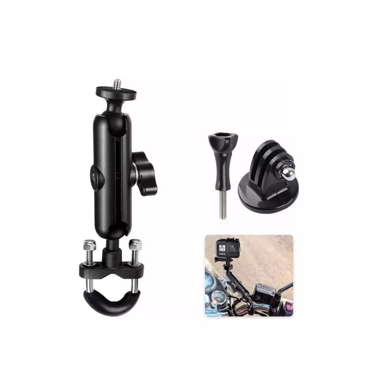 GENERICO - Soporte Para Cámara De Motocicleta Brazo Giratorio De 360°