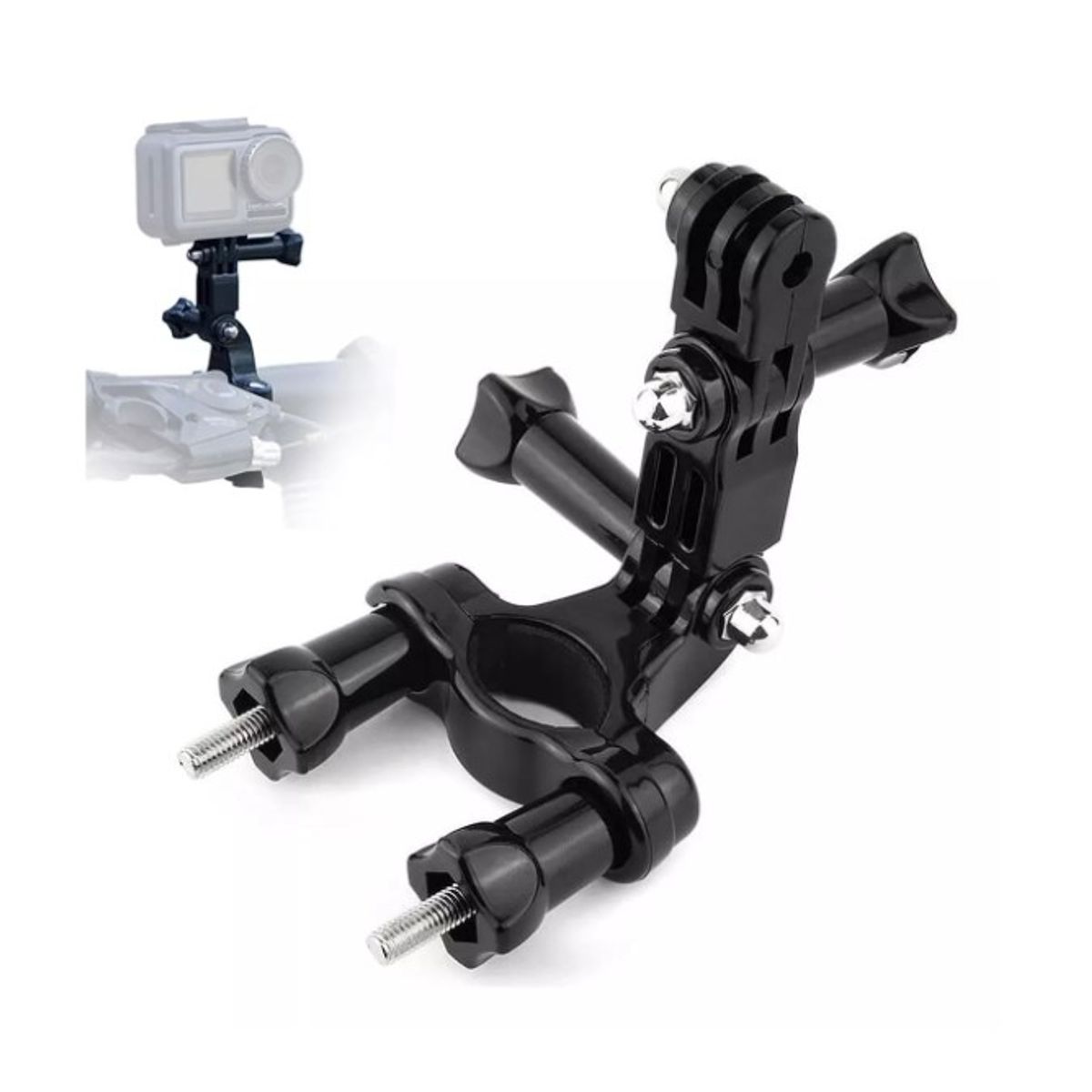 GENERICO - Soporte Bicicleta Moto Extendido Ajustable Para Gopro Hero