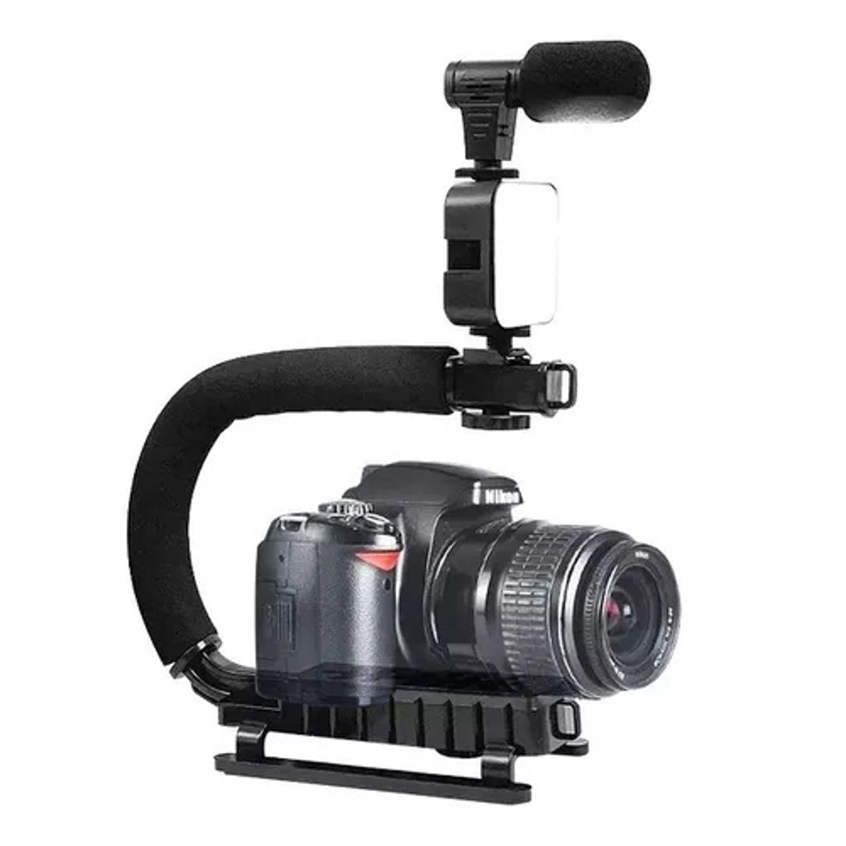 GENERICO - Estabilizador De Cámara Y Celular 2en1 Kit Youtubers Blogger