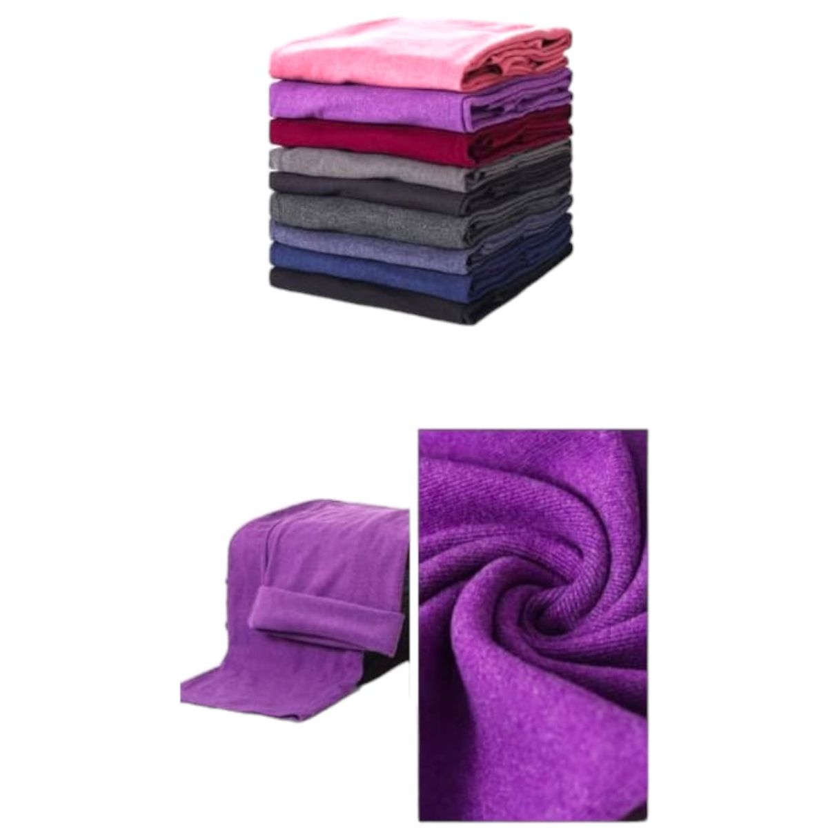 AGW - Pack 3 Pantalones Mujer Polar Modelo Recto