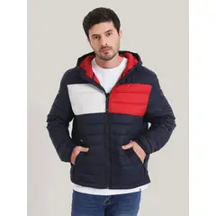 TOMMY HILFIGER - Parka Weight Quilted Colorblock Multicolor
