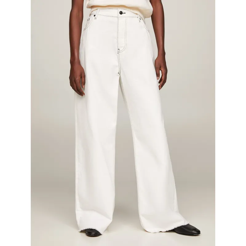 TOMMY HILFIGER - JEANS SLOUCHY TALLE MEDIO BLANCO TOMMY HILFIGER